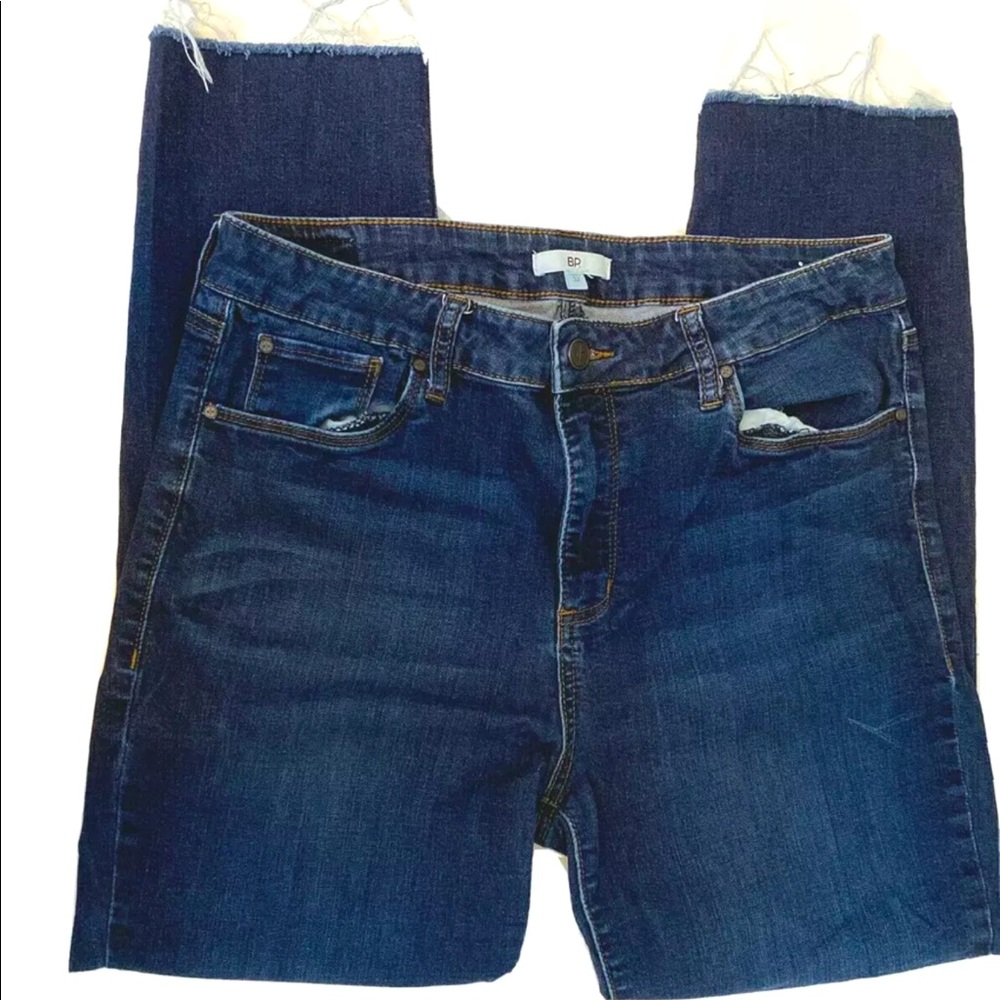 Women's BP.  Skinny Cut Off Hems Jeans, Dark Blue